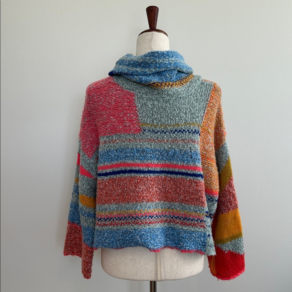 Sincerely Jules Mi Ami Multicolor Abstract Knit Sweater‎ Size Small VGUC - Picture 4 of 6